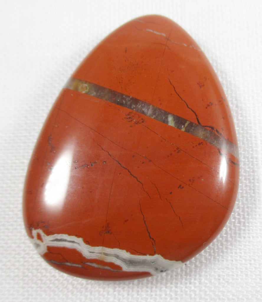 Red Jasper Thumb Stone - 0