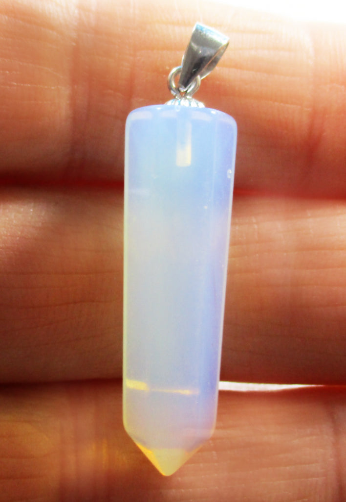 Opalite Pendant With Silver Bale - 0
