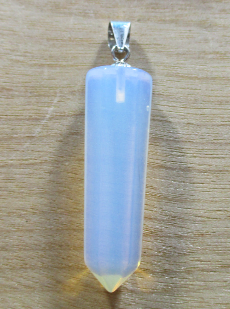 Opalite Pendant With Silver Bale