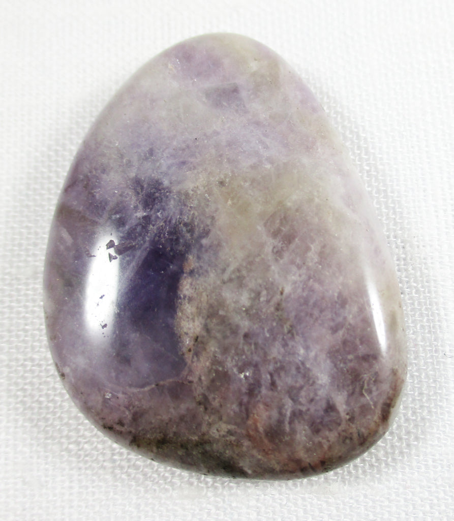 Rough Chevron Amethyst Thumb Stone
