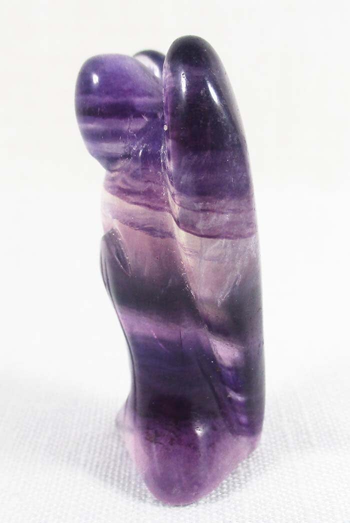 AA Grade Purple Fluorite Angel 5cm - Crystal Carvings > Crystal Angels