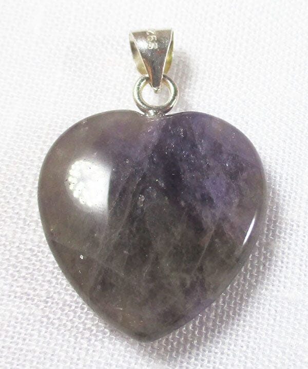 Amethyst Heart Pendant (Small) - Crystal Jewellery > Crystal Pendants
