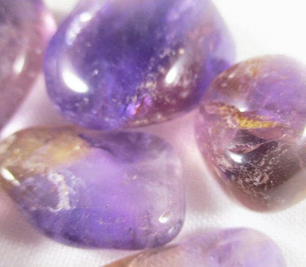 Ametrine Tumble Stone C Grade (x3) - Cut & Polished Crystals > Polished Crystal Tumble Stones