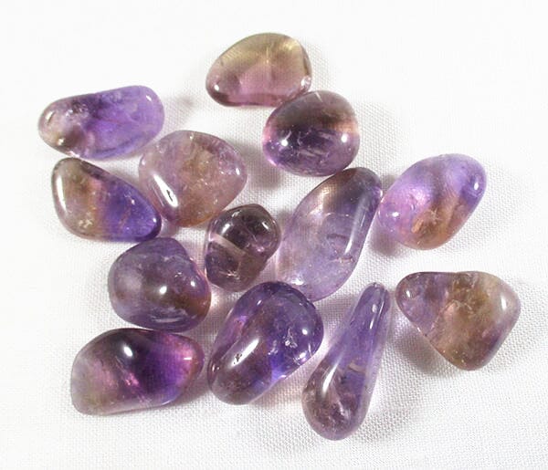 Ametrine Tumble Stone (x3) - Cut & Polished Crystals > Polished Crystal Tumble Stones