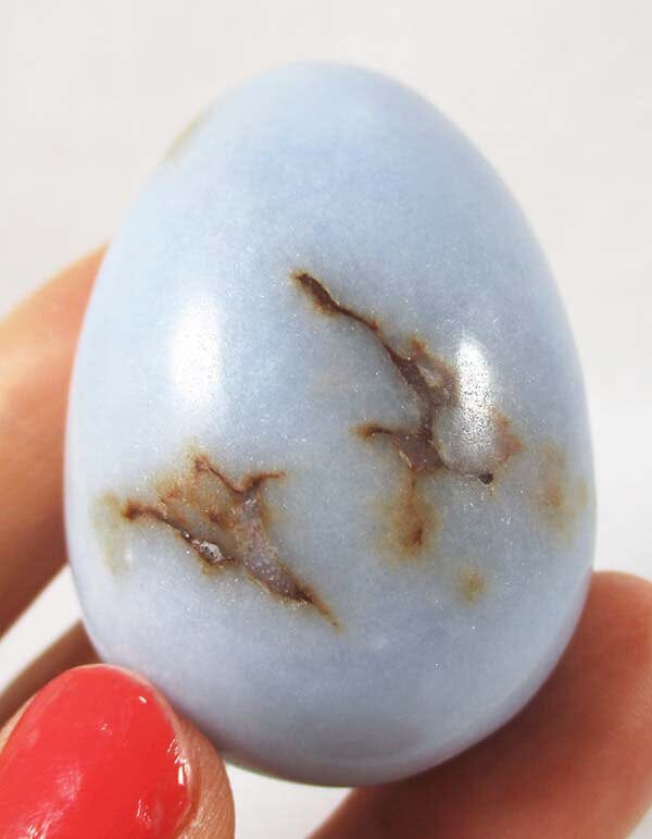 Angelite Egg - Crystal Carvings > Polished Crystal Eggs