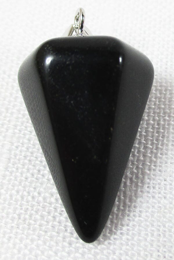 Black Obsidian Pendulum Pendant - Crystal Jewellery > Crystal Pendants