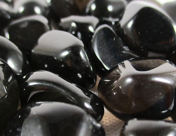 Black Onyx Tumble Stones (x3) - Cut & Polished Crystals > Polished Crystal Tumble Stones
