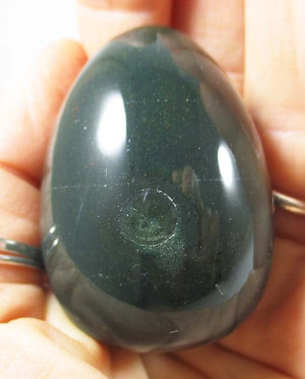 Bloodstone Egg - Crystal Carvings > Polished Crystal Eggs