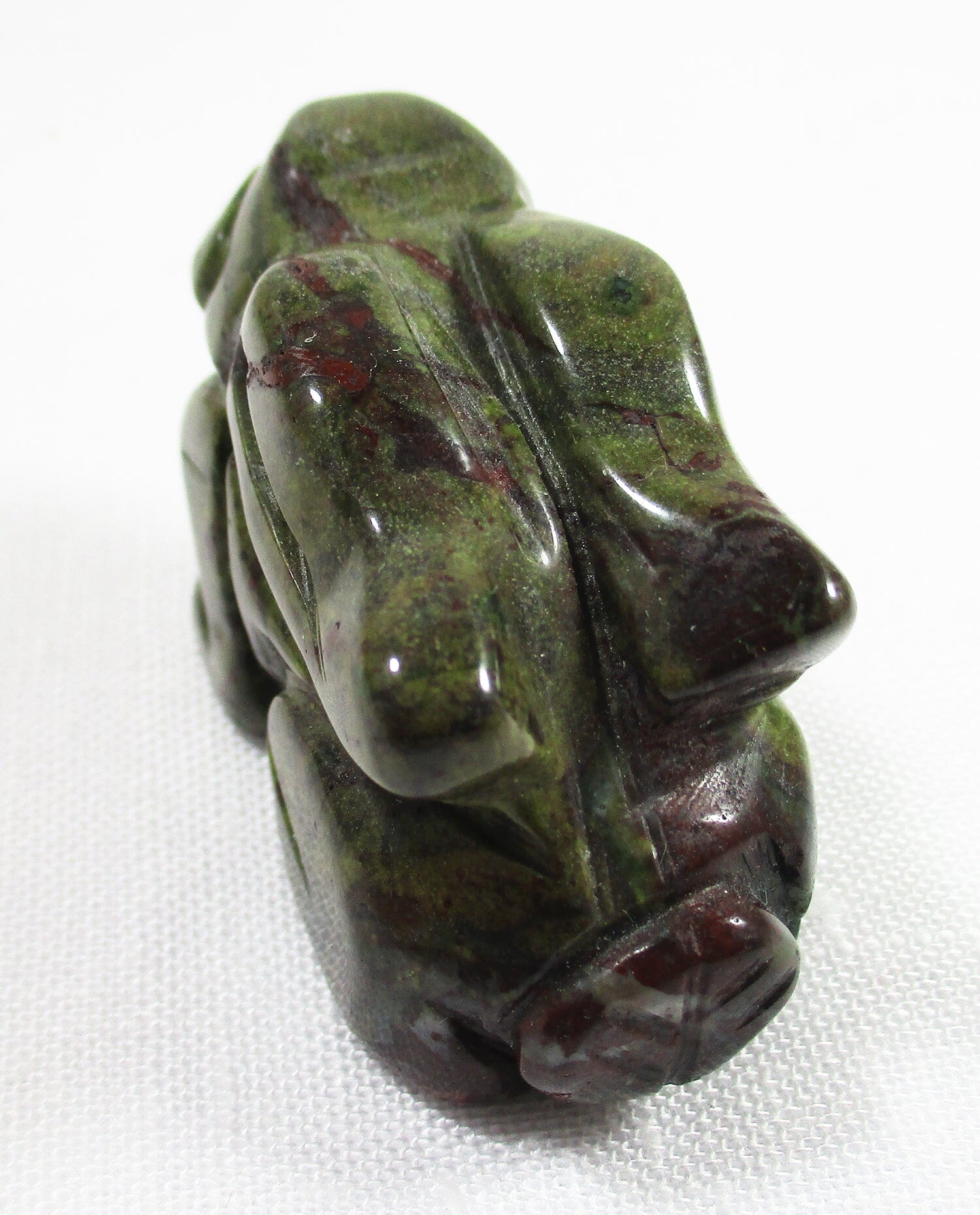 Bloodstone Rabbit - Crystal Carvings > Carved Crystal Animals