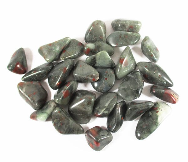 Bloodstone Tumble Stones (x3) A Grade - Cut & Polished Crystals > Polished Crystal Tumble Stones