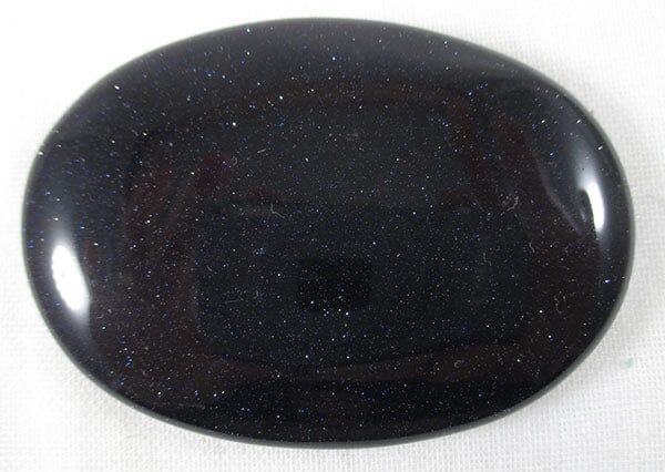 Blue Goldstone Palm Stone - Cut & Polished Crystals > Polished Crystal Palm Stones