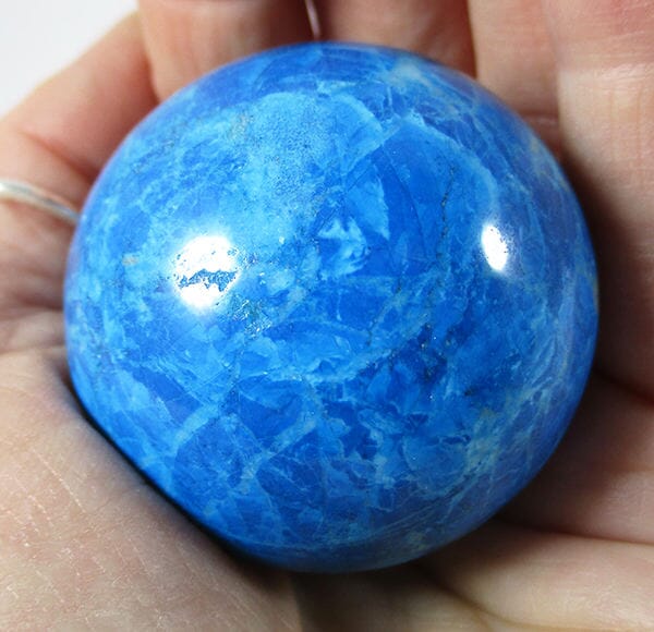 Blue Howlite Sphere - Crystal Carvings > Polished Crystal Spheres