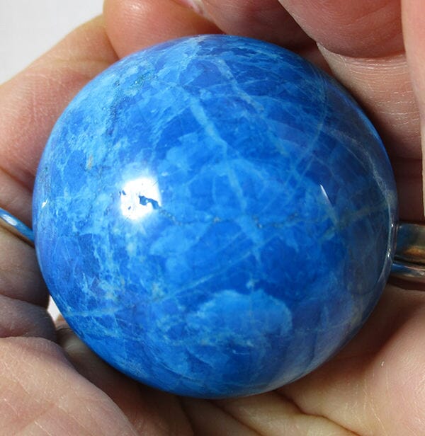 Blue Howlite Sphere - Crystal Carvings > Polished Crystal Spheres