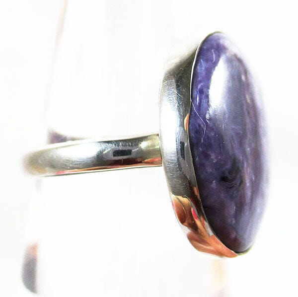 Charoite Ring (Size N/M) - Crystal Jewellery > Gemstone Rings