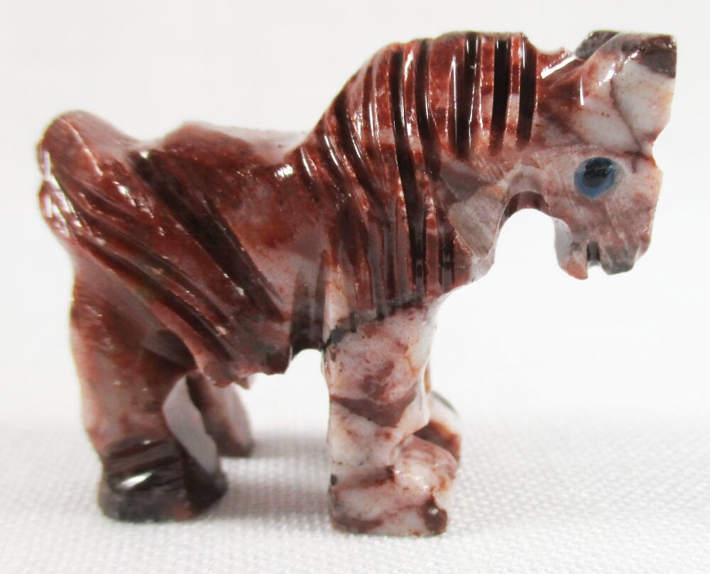 Chestnut Soapstone Horse (Small) - Crystal Carvings > Carved Crystal Animals