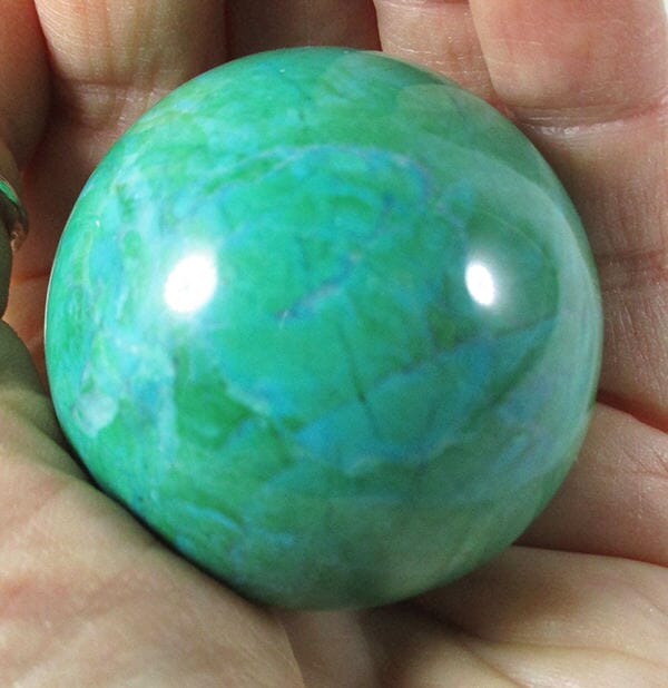 Chrysocolla Howlite Sphere - Crystal Carvings > Polished Crystal Spheres