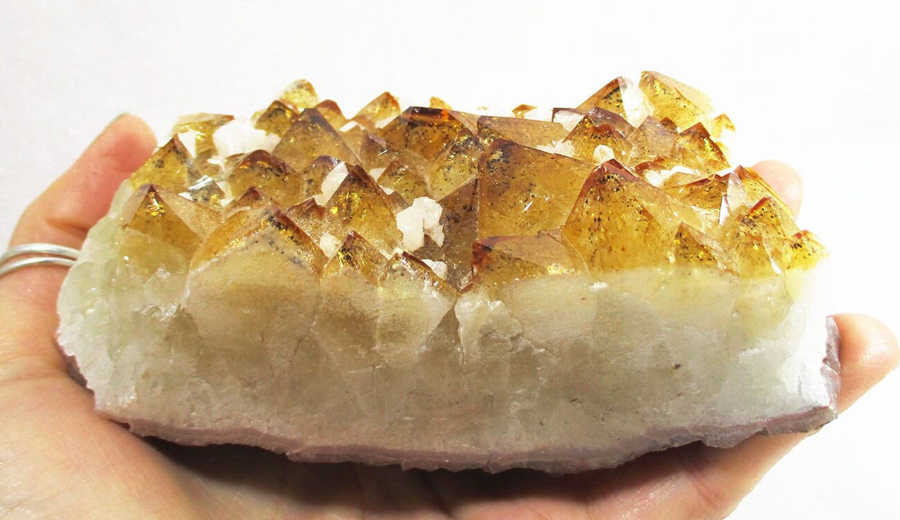 Citrine and Calcite Cluster - Natural Crystals > Natural Crystal Clusters