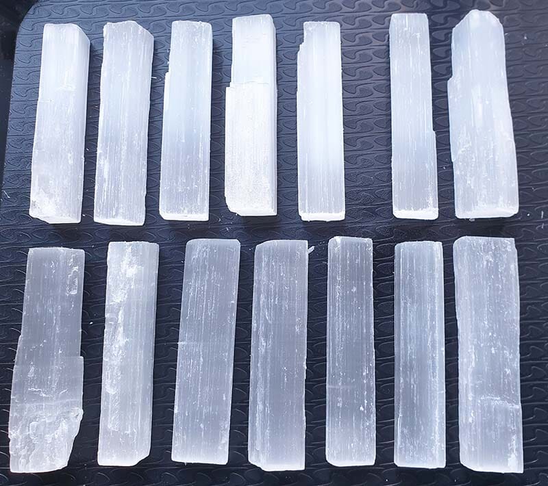 Cleanse and Protect Jar of Rough Selenite 1KG - Natural Crystals > Raw Crystal Chunks