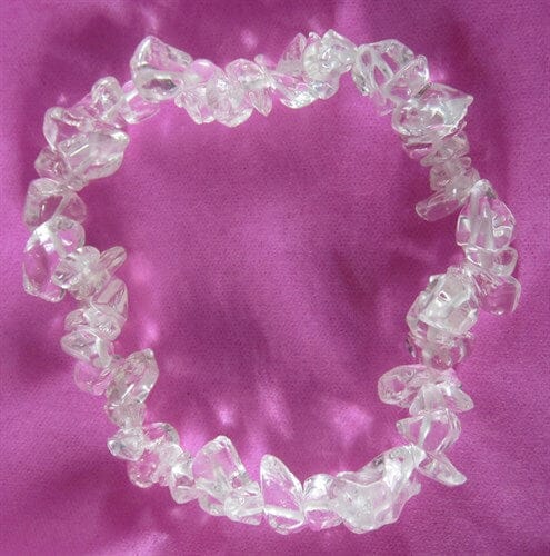 Clear Quartz Chip Bracelet - Crystal Jewellery > Gemstone Bracelets