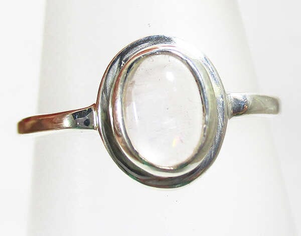 Clear Quartz Dainty Ring(Size O) - Crystal Jewellery > Gemstone Rings