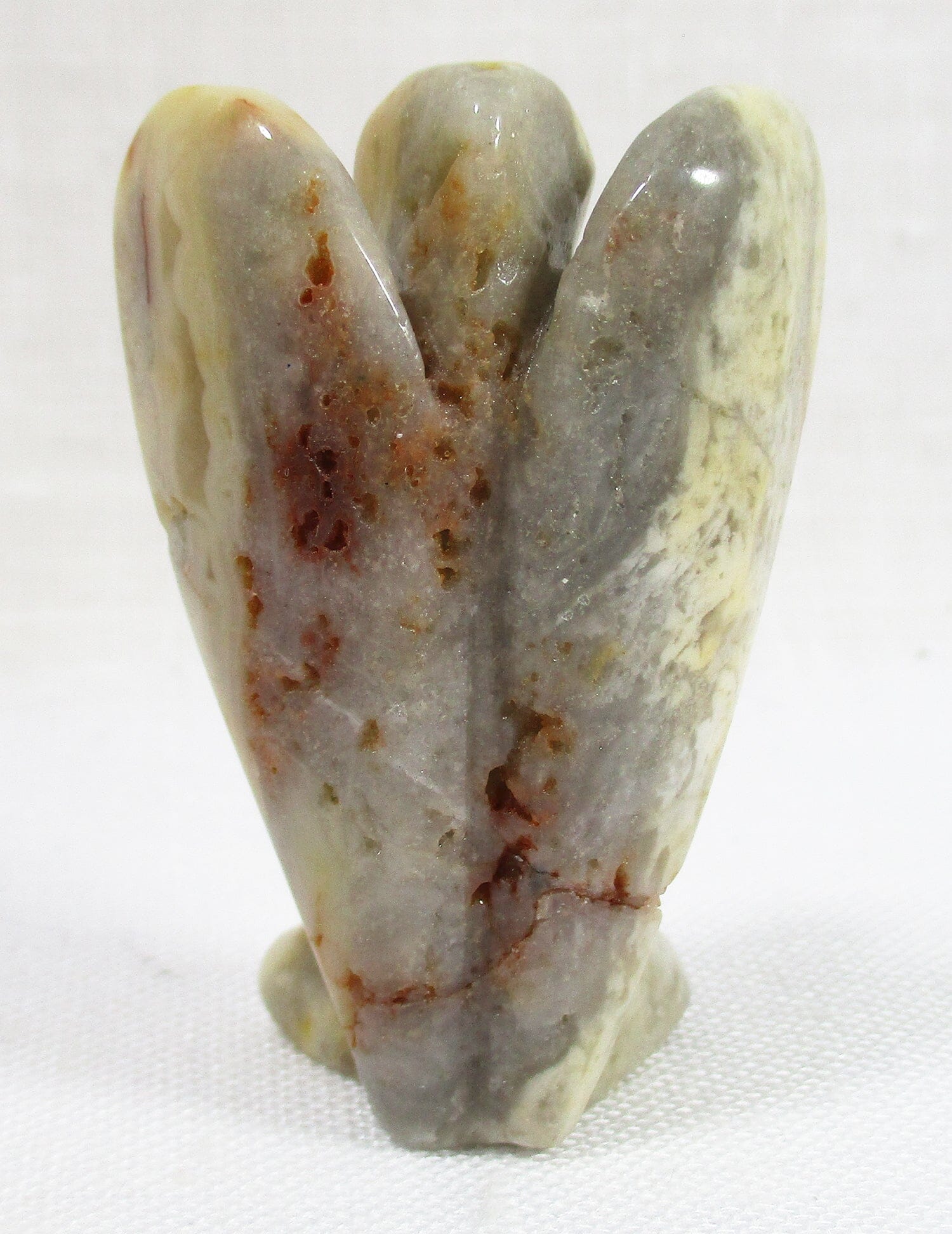 Crazy Lace Agate Angel (Large) - Crystal Carvings > Crystal Angels
