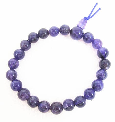 Dark Amethyst Powerbead Bracelet - Crystal Jewellery > Gemstone Bracelets