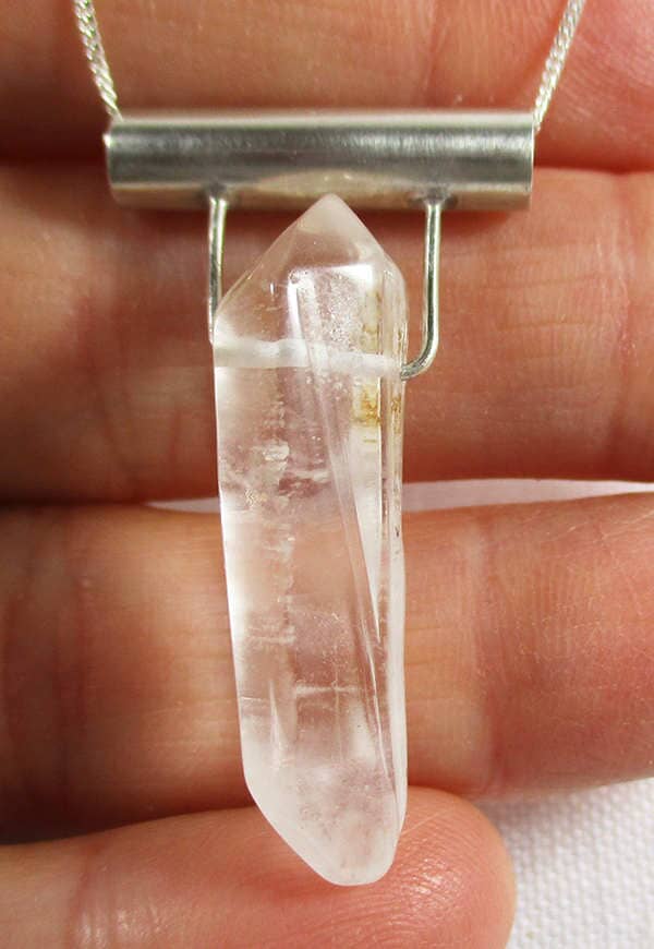 Double Terminated Quartz Point Necklace - Crystal Jewellery > Point Pendants