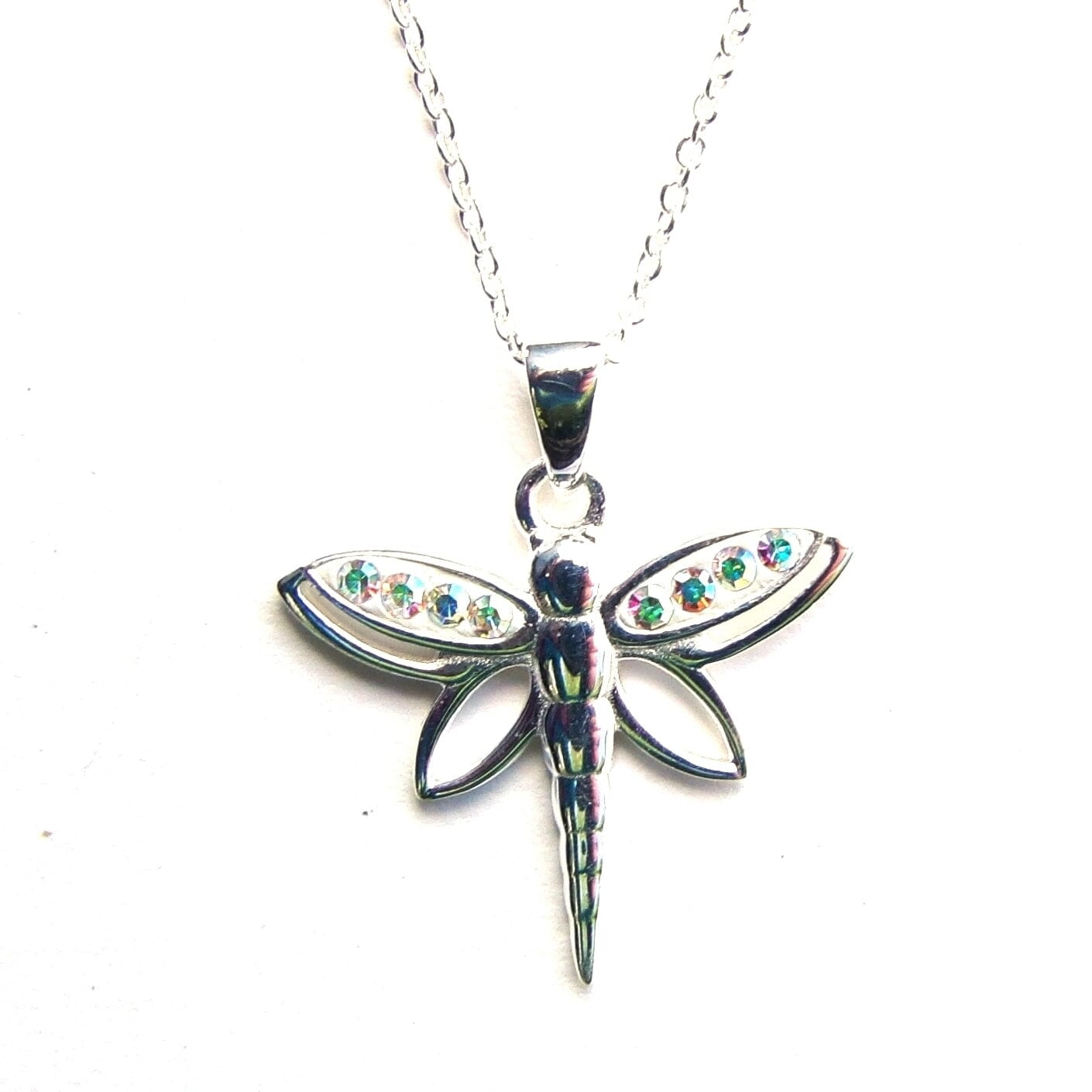 Dragonfly Pendant (Smallish) - Crystal Jewellery > Crystal Pendants