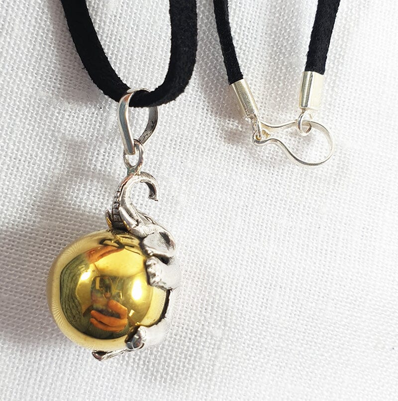 Elephant Spirit Calling Bell Necklace - Crystal Jewellery > Crystal Pendants