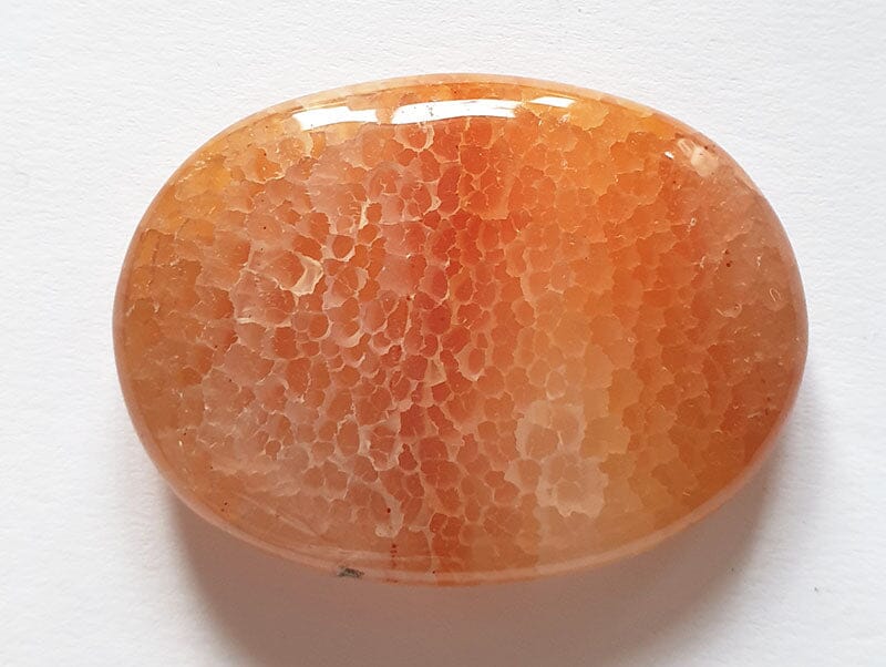 Fire Agate Thumb Stone - Cut & Polished Crystals > Polished Crystal Thumb Stones