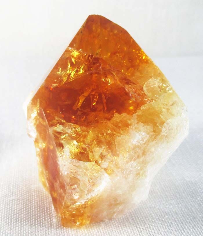 Golden Citrine Standing Point - Cut & Polished Crystals > Crystal Obelisks & Natural Points