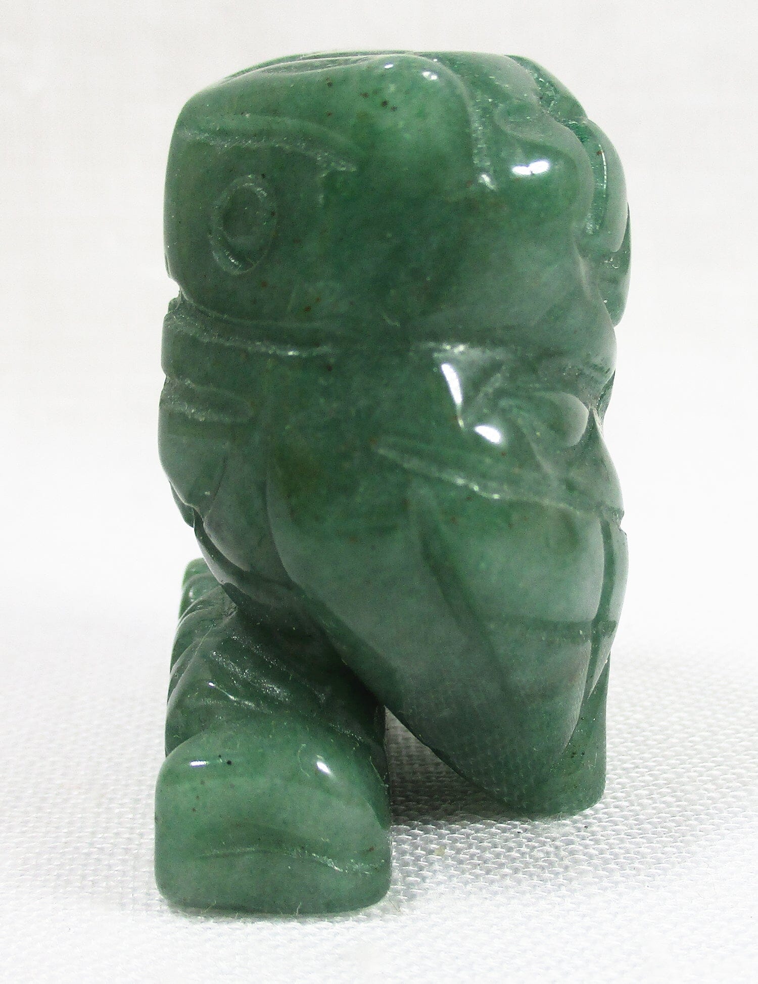 Green Aventurine Owl - Crystal Carvings > Carved Crystal Animals