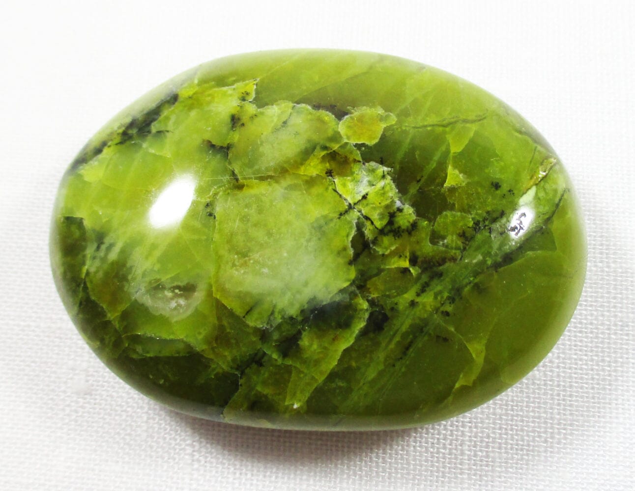 Green Opal Palm Pebble - Cut & Polished Crystals > Polished Crystal Palm Stones