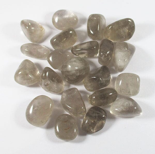 Grey Brown Smoky Quartz Tumble Stones (x3) - Cut & Polished Crystals > Polished Crystal Tumble Stones