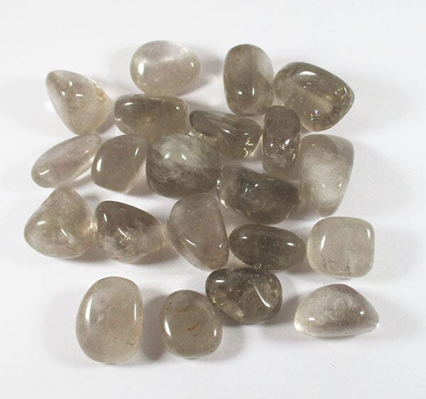 Grey Brown Smoky Quartz Tumble Stones (x3) - Cut & Polished Crystals > Polished Crystal Tumble Stones
