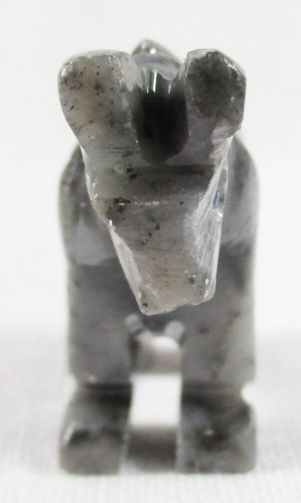 Grey Soapstone Horse (Small) - Crystal Carvings > Carved Crystal Animals