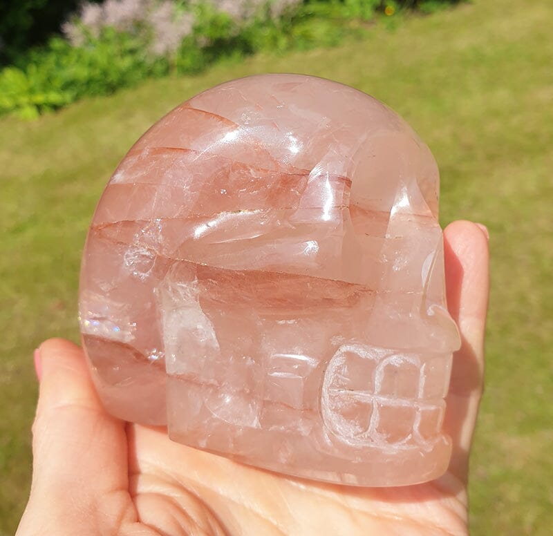 Haematoid Quartz Skull - Crystal Carvings > Polished Crystal Spheres