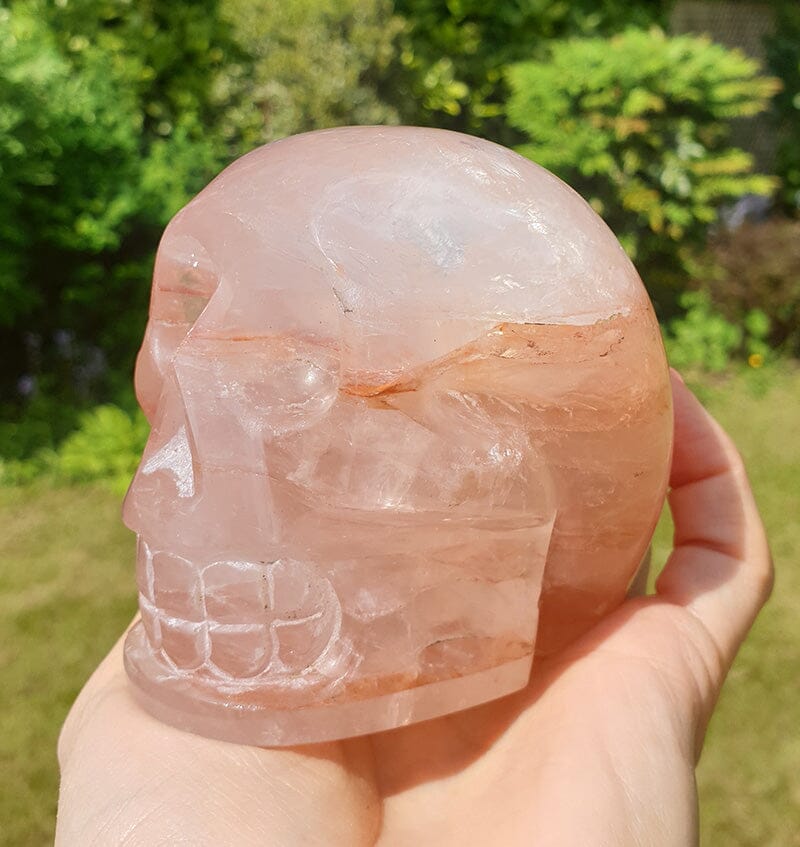 Haematoid Quartz Skull - Crystal Carvings > Polished Crystal Spheres