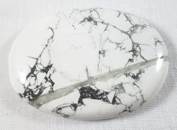 Howlite Palm Stone - Cut & Polished Crystals > Polished Crystal Palm Stones