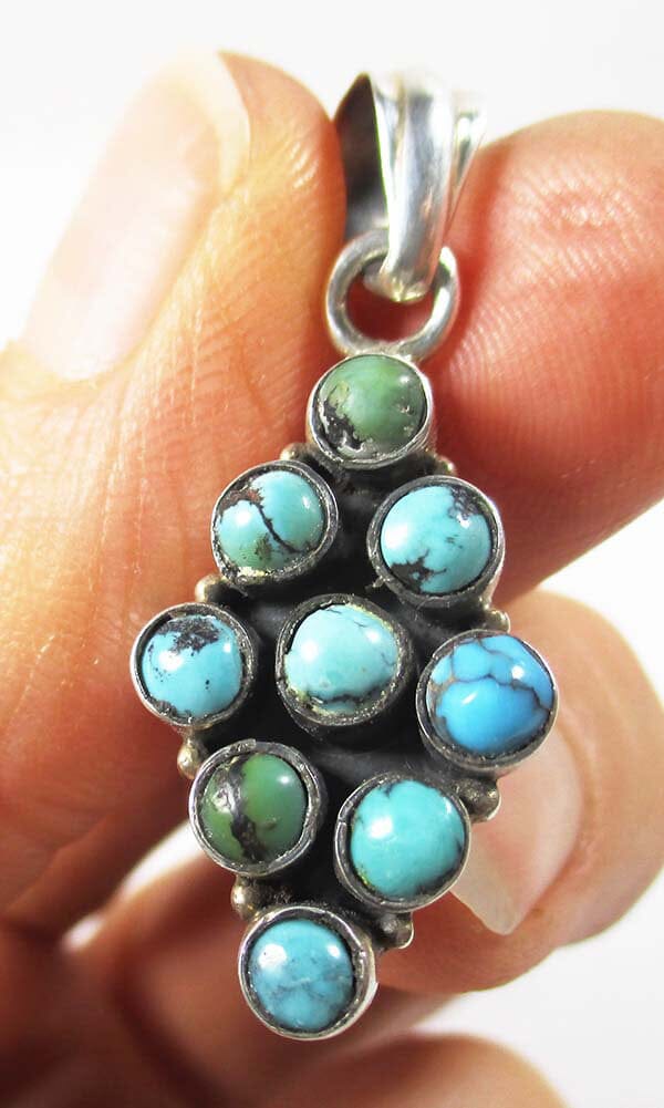 Indian Style Turquoise Pendant (Small) - Crystal Jewellery > Crystal Pendants