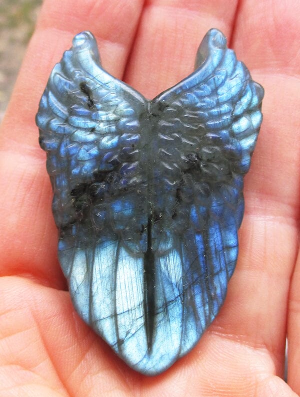 Labradorite Angel Wings - Cut & Polished Crystals > Polished Crystal Palm Stones