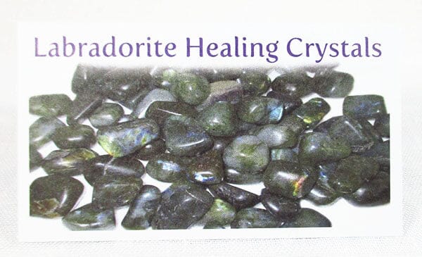 Labradorite Healing Crystals Properties Card Only - Others > Books & Greeting Cards