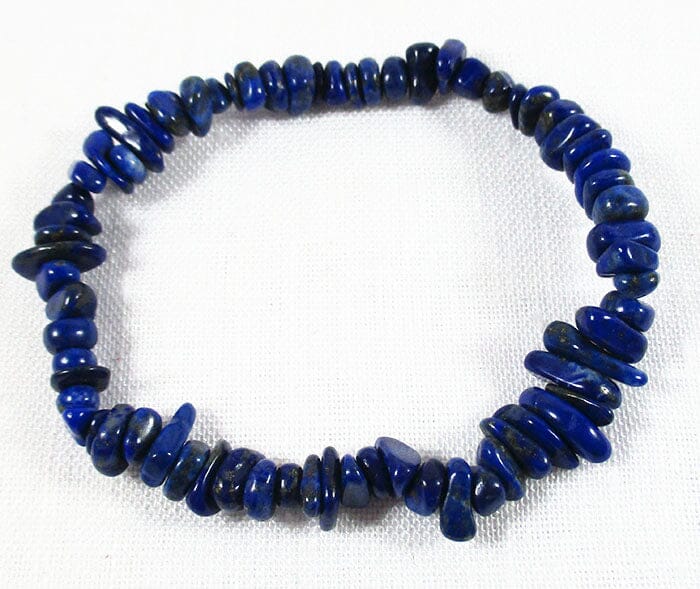 Lapis Lazuli Chip Bracelet - Crystal Jewellery > Gemstone Bracelets