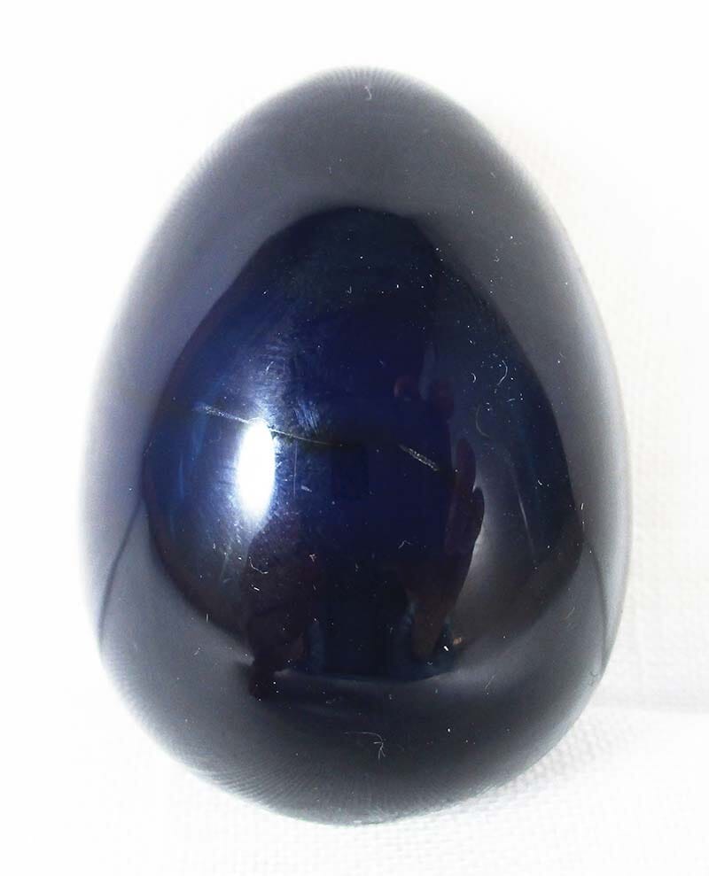 Midnight Blue Agate Egg - Crystal Carvings > Polished Crystal Eggs
