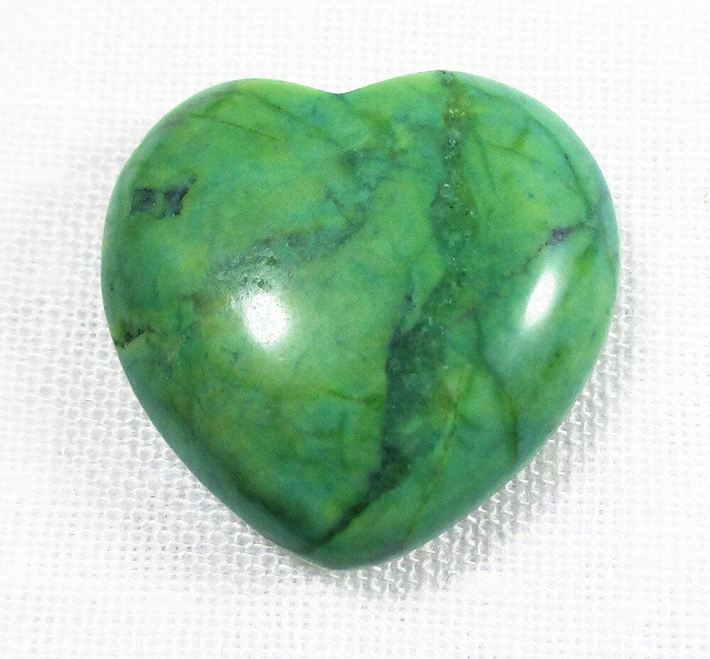 Mini Malachite Howlite Heart - Crystal Carvings > Polished Crystal Hearts