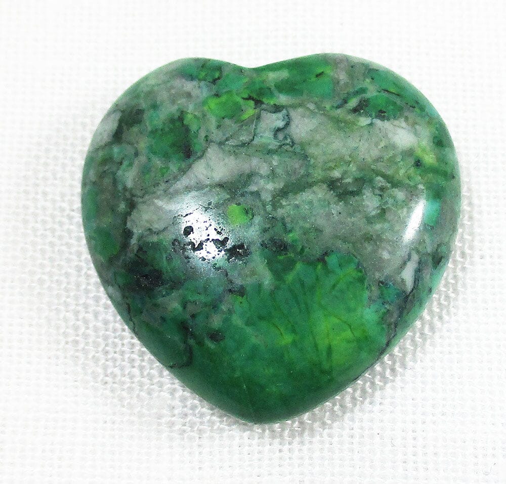 Mini Malachite Howlite Heart - Crystal Carvings > Polished Crystal Hearts