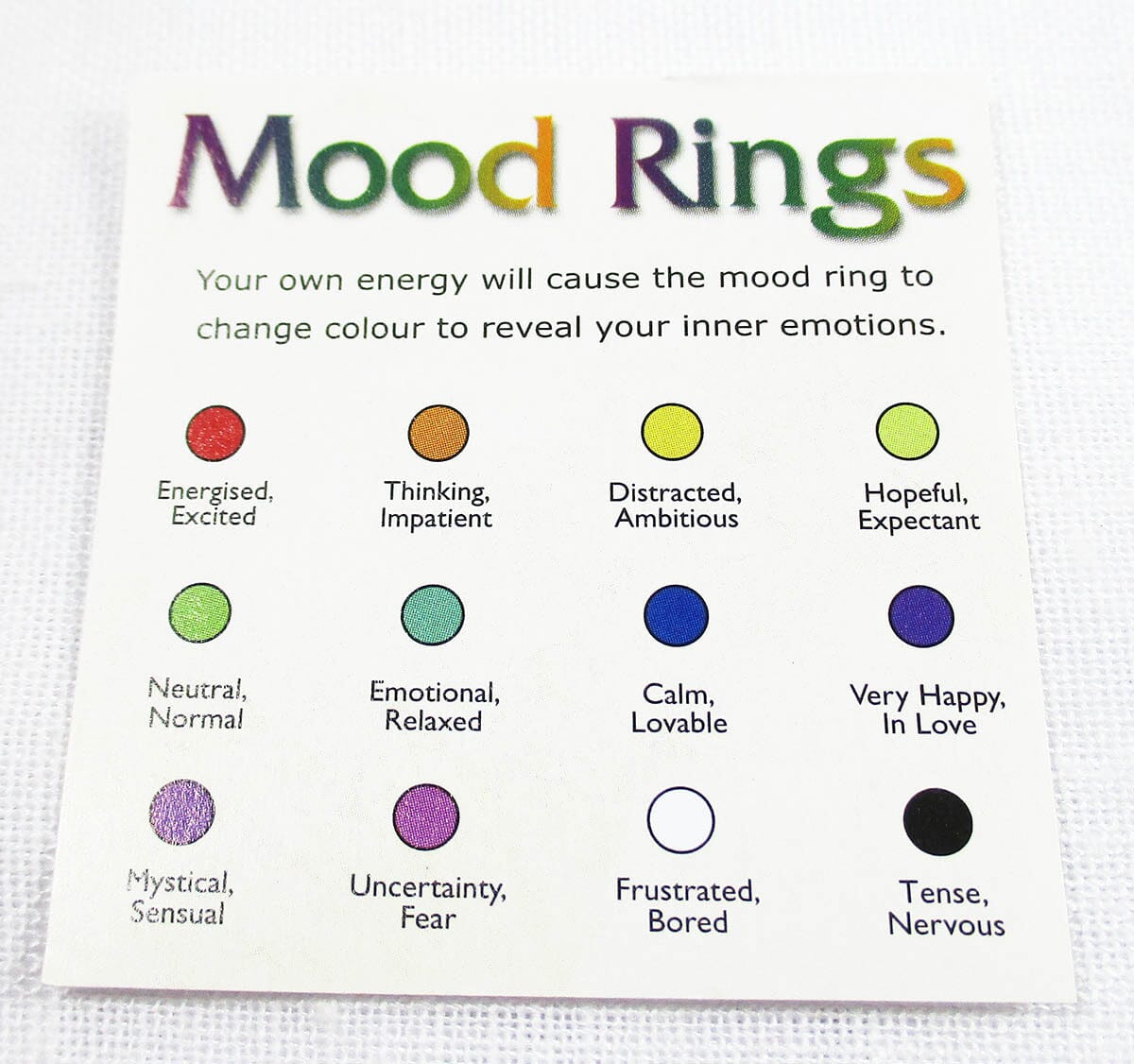 Mood Ring Size N - Crystal Jewellery > Gemstone Rings