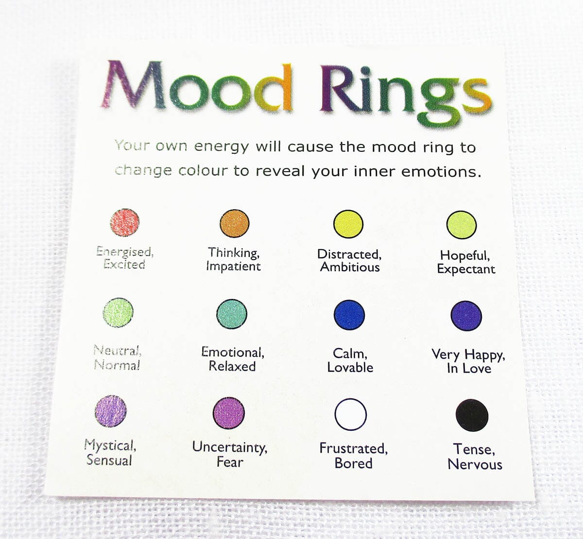 Mood Ring Size P - Crystal Jewellery > Gemstone Rings