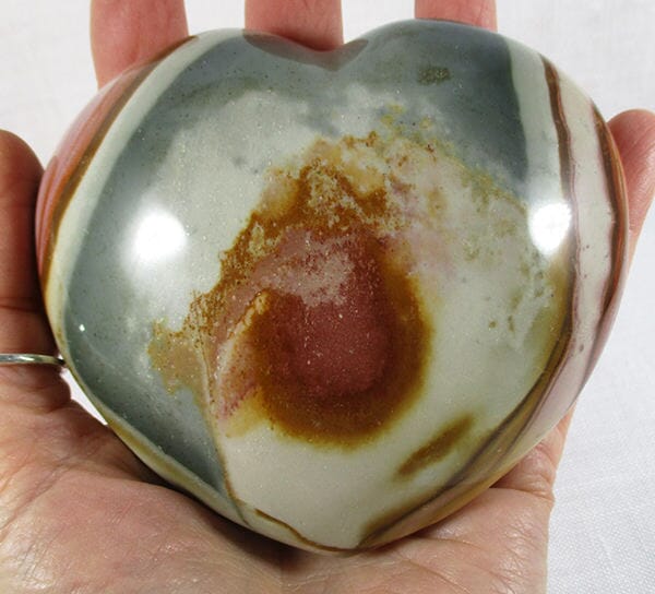Mookaite Jasper Heart (Large) - Crystal Carvings > Polished Crystal Hearts