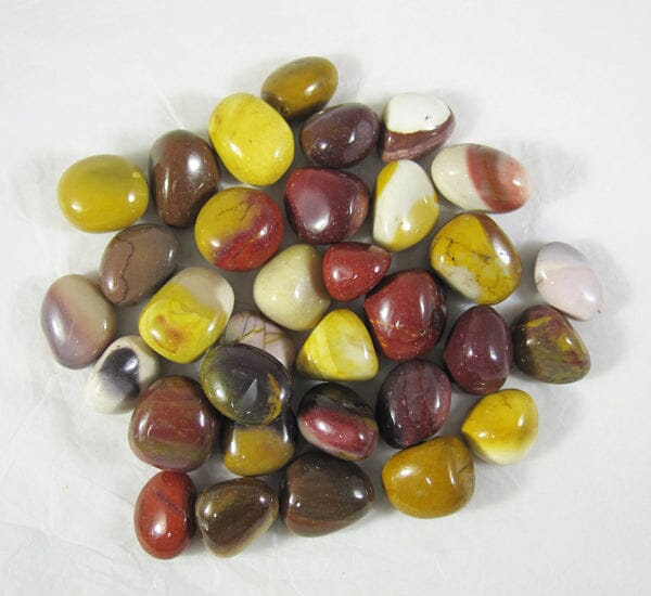 Mookaite Jasper Tumble Stones (x3) - Cut & Polished Crystals > Polished Crystal Tumble Stones